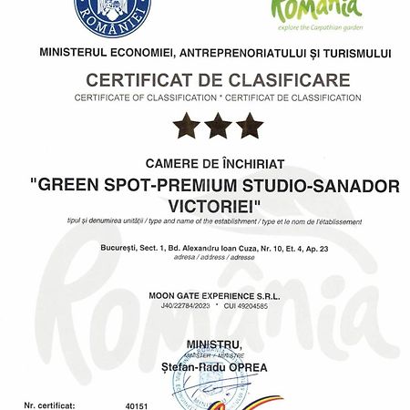 Green Spot - Premium Studio - Sanador Victoriei Bukareszt Zewnętrze zdjęcie